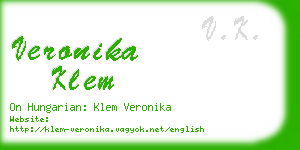 veronika klem business card
